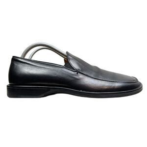 Calzoleria Herod Mens Loafers‎ Black Leather Square Toe Size EUR 42 US 9